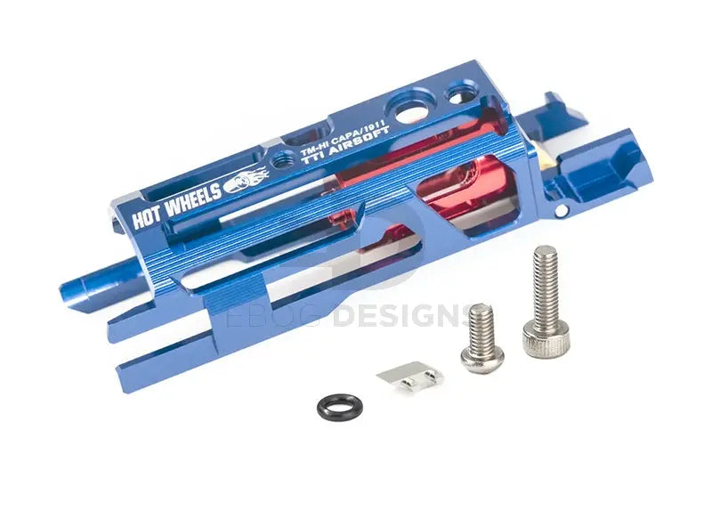 TTI - Hot Wheels series TM Hicapa / 1911 7075 CNC Zero Friction Light Weight Blowback Housing - Blue Ebog Designs - Airsoft 
