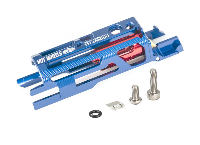 TTI - Hot Wheels series TM Hicapa / 19117075 CNC Zero Friction Light Weight Blowback Housing - Blue Ebog Designs - Airsoft 