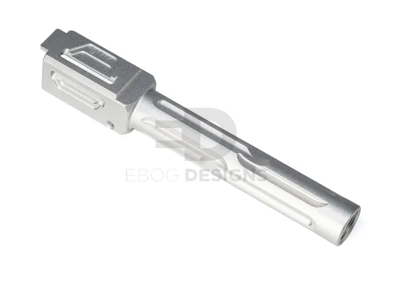 TTI VFC G-series fixed outer barrel, Type B spiral-fluted tapered muzzle, silver