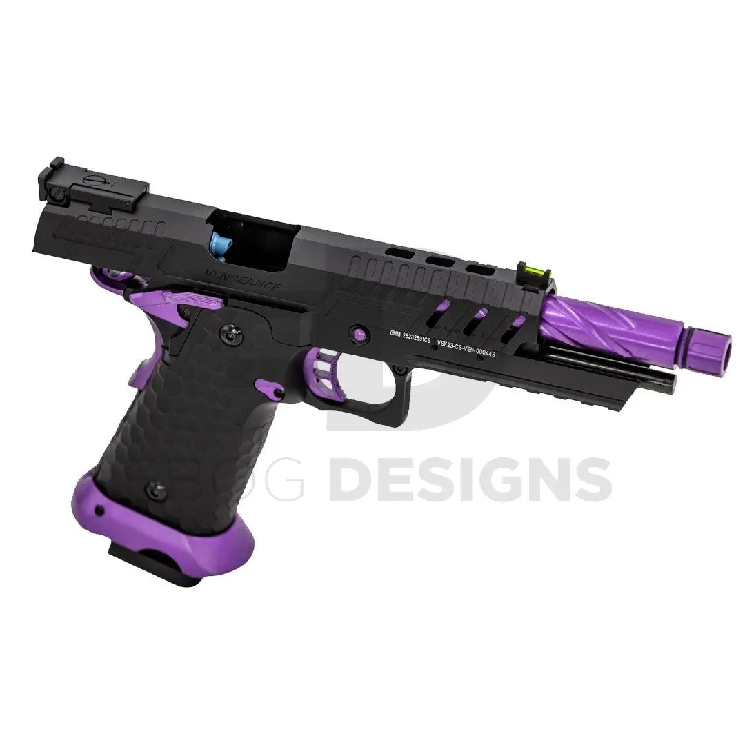 Vorsk Hi-Capa CS Vengeance 5.1 GBB Pistol (Black) (Purple Match) Vorsk - Airsoft 