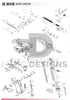 WE Hi-Capa exploded parts diagram showing the barrel, slide, frame, hammer unit and magazine part numbers
