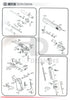 WE Hi-Capa Replacement part - 5.1 Split Slide and Upper Frame Set (Railed) WE - Airsoft 