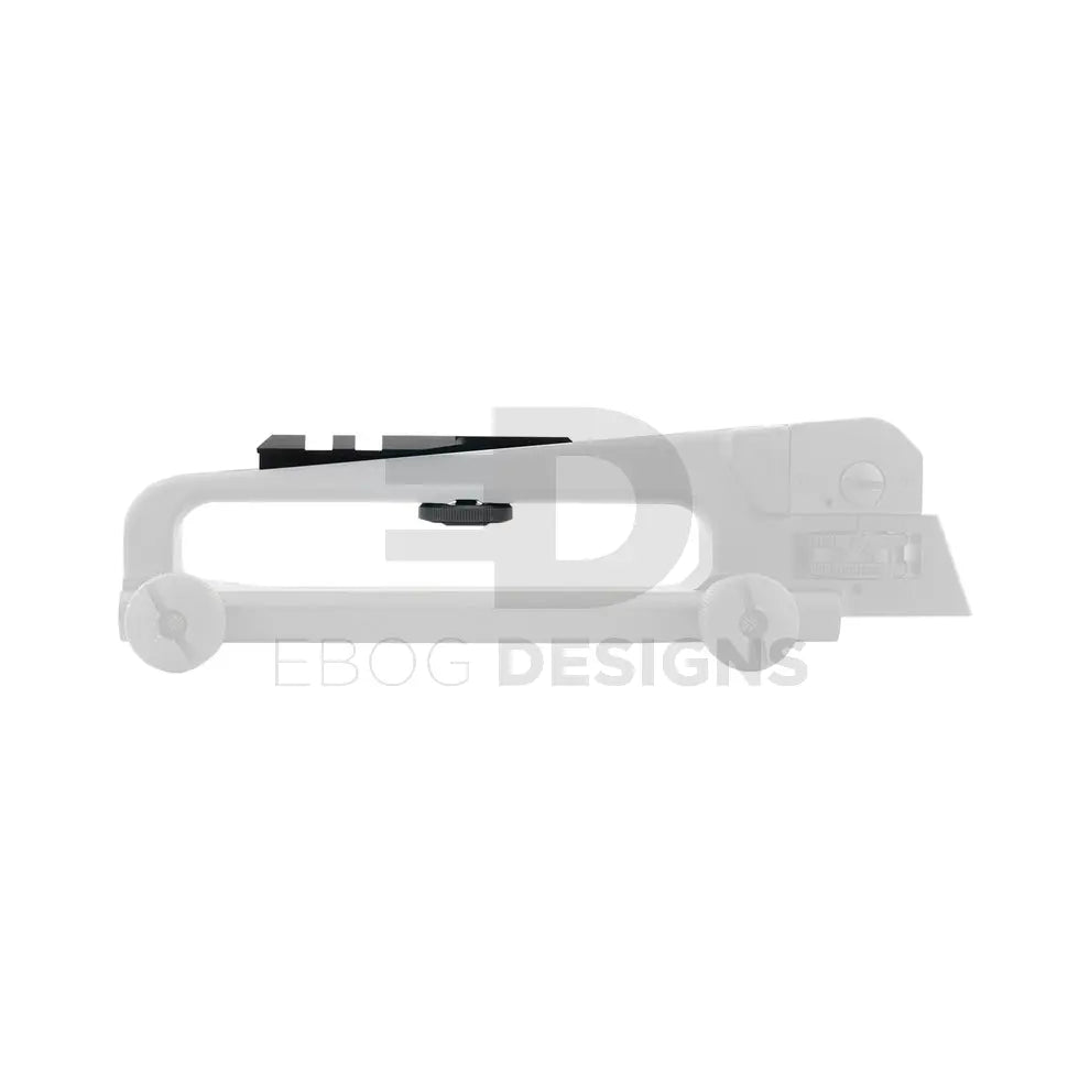 Waldo Dynamics Griffin carry-handle optic mount, side profile fitted to an AR-15 carry handle showing its low profile