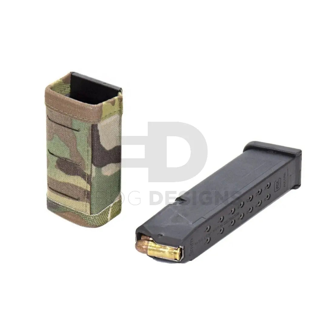 Warrior Laser Cut Single Snap Mag Pouch 9mm Short Multicam Ebog Designs - Airsoft 