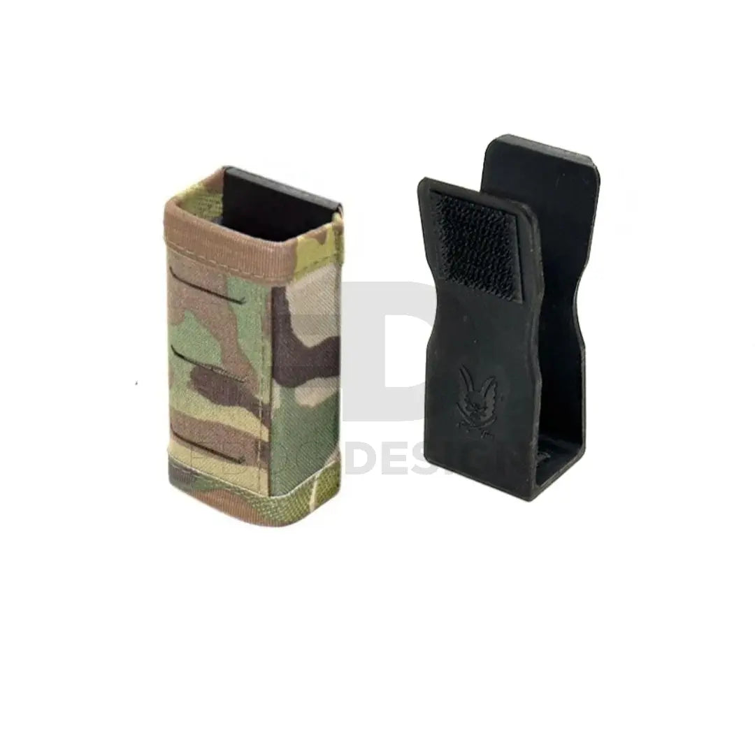 Warrior Laser Cut Single Snap Mag Pouch 9mm Short Multicam Ebog Designs - Airsoft 