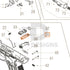 Action Army AAP-01 parts diagram with the trigger housing pin, part 34, outlined