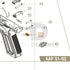 Action Army AAP-01 parts diagram with the upper lock spring, part 42, outlined