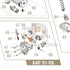Action Army AAP-01 parts diagram with the hammer spring, part 55, outlined