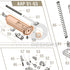 Action Army AAP-01 parts diagram with the blowback housing, part 60, outlined