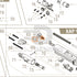 Action Army AAP-01 parts diagram with the piston head bolt, part 64, outlined
