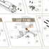Action Army AAP-01 parts diagram with the trigger arm spring, part 67, outlined