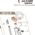 Action Army AAP-01 parts diagram with the magazine feed lips, part 75, outlined