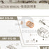 Action Army AAP-01C parts diagram with the outer barrel cap, part 1, outlined