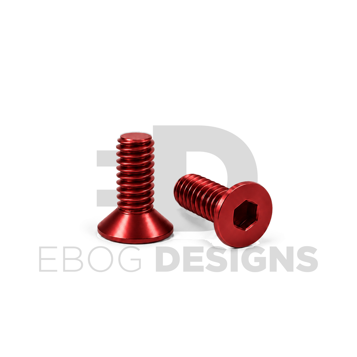 Ebog Designs AAP-01 7075 trigger housing side screws, red