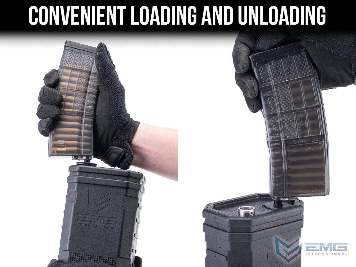 EMG Autobot loading and unloading an M4 magazine