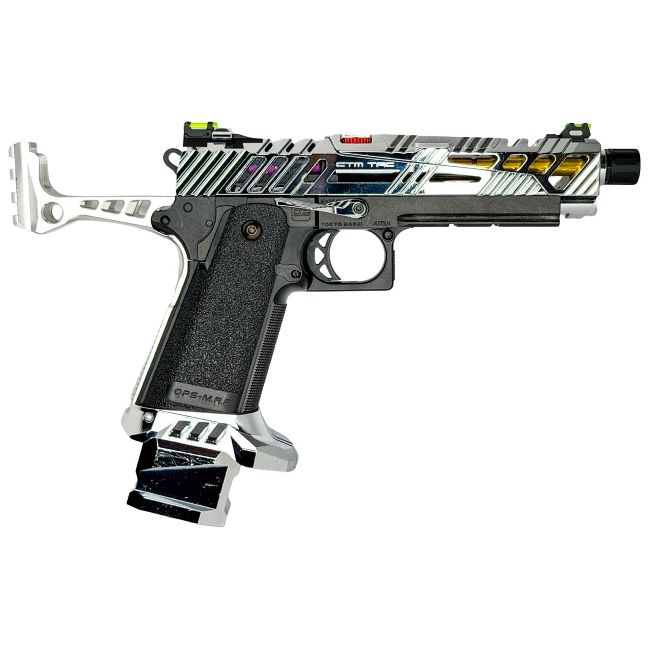 CTM - CNC Large Flared Magwell for Hi-Capa (Chrome)