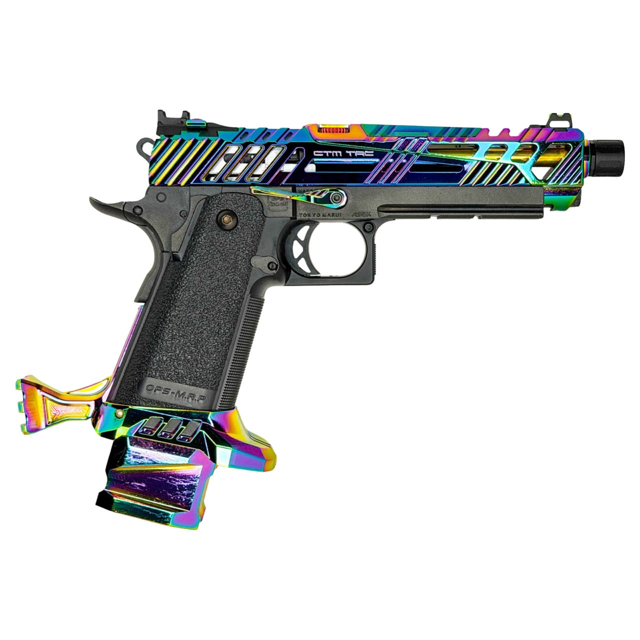 CTM - CNC Large Flared Magwell for Hi-Capa (Electroplated Rainbow)