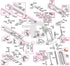 Full Tokyo Marui Hi-Capa 4.3 Dual Stainless parts diagram showing where the magazine shaft (part H43B-14) fits