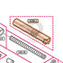 Tokyo Marui Hi-Capa 4.3 Dual Stainless parts diagram with the outer barrel, part H43B-2, outlined