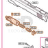 Tokyo Marui Hi-Capa 5.1 parts diagram with the nozzle assembly, parts H51-19 to H51-23, outlined