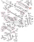 Full Tokyo Marui Hi-Capa 5.1 Stainless parts diagram showing where the BBU rear mounting screw (part 51S-2) fits