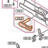 Tokyo Marui Hi-Capa 5.1 Stainless parts diagram with the slide stop lever, part 51S-6, outlined
