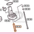Tokyo Marui Hi-Capa 5.1 parts diagram with the magazine fill valve, part H51-83, outlined