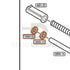 Tokyo Marui Hi-Capa D.O.R parts diagram with the recoil buffer, part GBB2-33, outlined