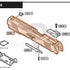 Tokyo Marui Hi-Capa D.O.R parts diagram with the slide, part GBB6-1, outlined