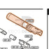 Tokyo Marui Hi-Capa D.O.R parts diagram with the outer barrel, part GBB6-15, outlined
