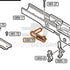 Tokyo Marui Hi-Capa D.O.R parts diagram with the slide stop lever, part GBB6-18, outlined