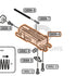 Tokyo Marui Hi-Capa D.O.R parts diagram with the blowback unit, part GBB6-6, outlined
