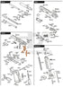Full Tokyo Marui Hi-Capa D.O.R parts diagram showing where the hammer assembly (parts GBB6-21, H51-42 and H51-43) fits