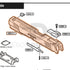 Tokyo Marui Hi-Capa White D.O.R parts diagram with the slide, part GBB13-1, outlined