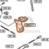 Tokyo Marui Hi-Capa White D.O.R parts diagram with the grip safety, part GBB13-11, outlined
