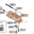 Tokyo Marui Hi-Capa White D.O.R parts diagram with the blowback unit, part GBB13-2, outlined