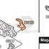 Tokyo Marui Hi-Capa White D.O.R parts diagram with the right thumb safety, part GBB13-9, outlined