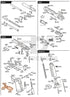Full Tokyo Marui Hi-Capa White D.O.R parts diagram showing where the trigger and bar (parts GBB13-6, H51-60 and H51-61) fits