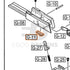 WE G17 semi-auto parts diagram with the slide release retention spring, part 11, outlined