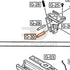 WE G17 semi-auto parts diagram with the hammer pin, lower, part 30, outlined