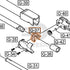 WE G17 semi-auto parts diagram with the hop chamber arm, part 37, outlined