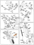 Full WE G17 semi-auto parts diagram showing where the magazine catch Gen3, black (part 6) fits