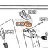 WE G17 semi-auto parts diagram with the magazine gas route, part 63, outlined