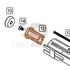 WE Hi-Capa parts diagram with the piston, part 12, outlined