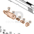 WE Hi-Capa parts diagram with the loading nozzle assembly, parts 19 to 23, outlined