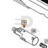 WE Hi-Capa parts diagram with the nozzle valve screw, part 19, outlined