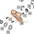 WE Hi-Capa parts diagram with the hop chamber left side, part 28, outlined