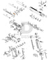 Full WE Hi-Capa parts diagram showing where the hop chamber screws x2 (part 32) fit
