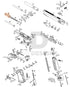 Full WE Hi-Capa parts diagram showing where the 5.1 spring guide plug (black) fits (part 33)