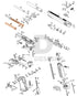 Full WE Hi-Capa parts diagram showing where the 3.8 recoil spring and guide (parts 34, 35, 92 and 93) fit